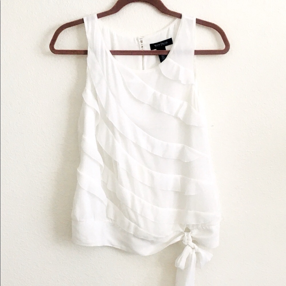 White House Black Market with light ruffles. Sm